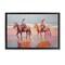 Stupell Industries Two Cowboys in Creek Framed Floater Canvas Wall Art Design by Sisi and Seb